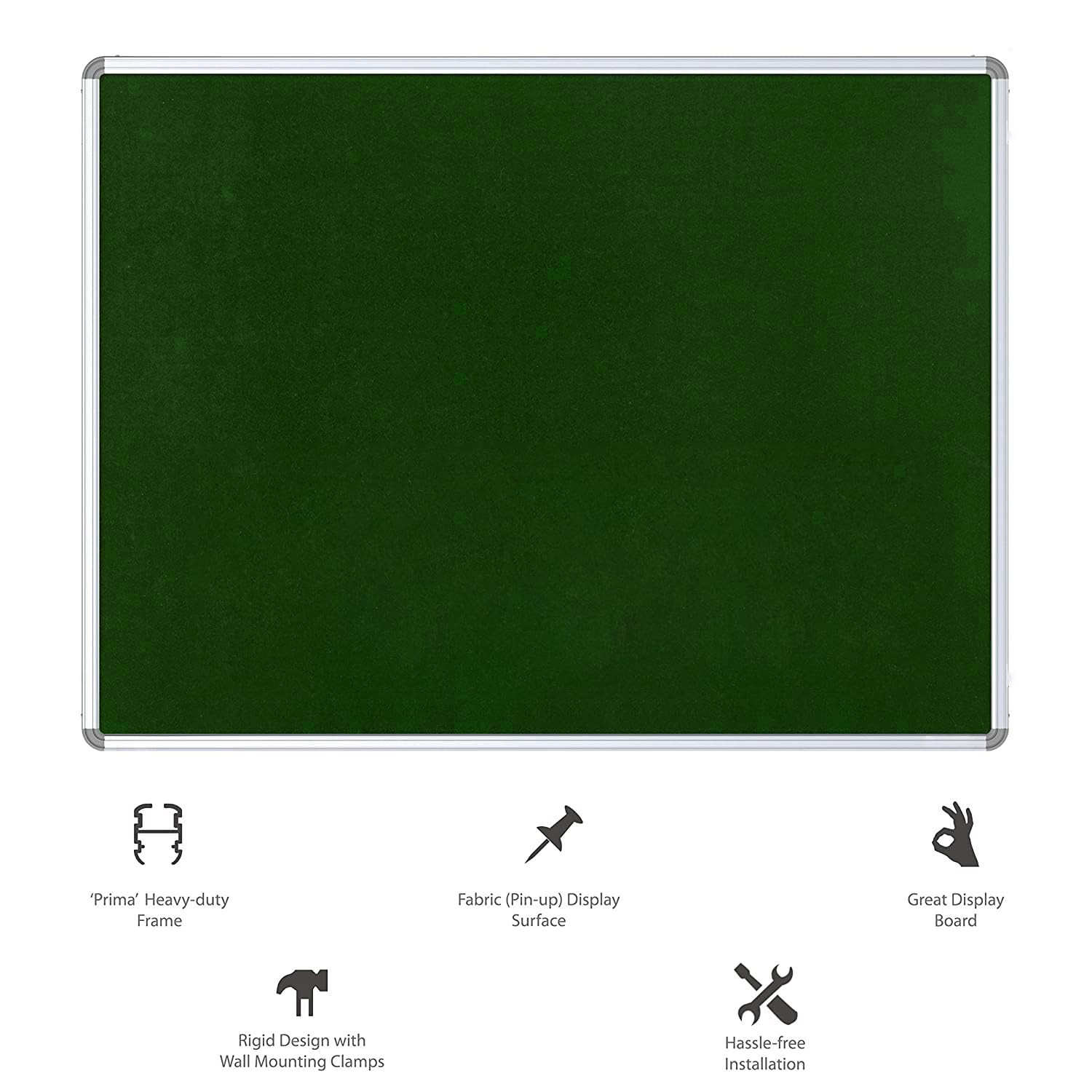 Kuber Industries- Pin-Up Board- 1.5 x 2 Feet (Green)