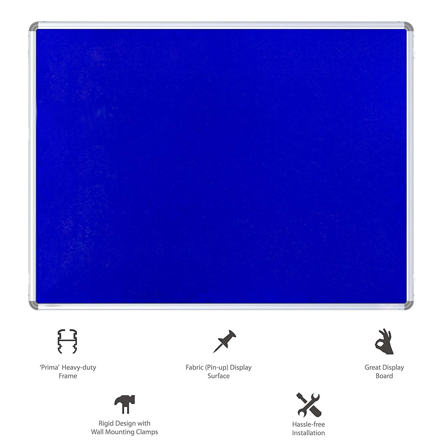 Kuber Industries- Pin-Up Board- 2 x 3 Feet (Blue)