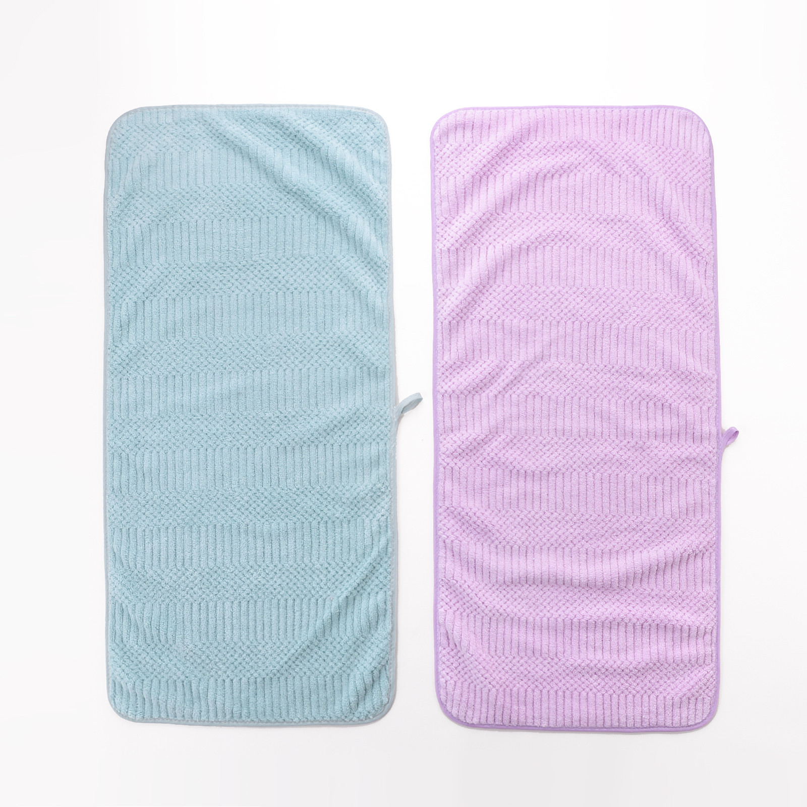 Kuber Industries 2 Piece Hand Towel Set|280 GSM|Gtm & Workout Towels|Super Absorbent & Antibacterial Treatment|Small Size, Travel Friendly  (Green & Purple)