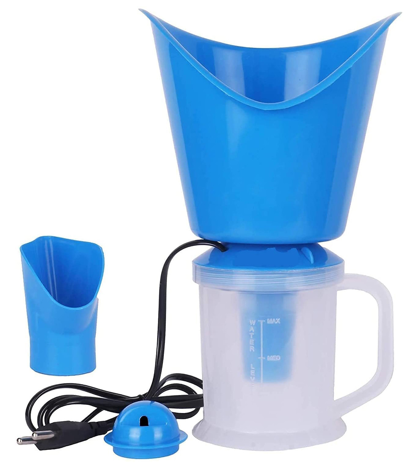 Kuber Industries 3 in 1 Plastic Steam Vaporizer For Cold and Cough (Blue)
