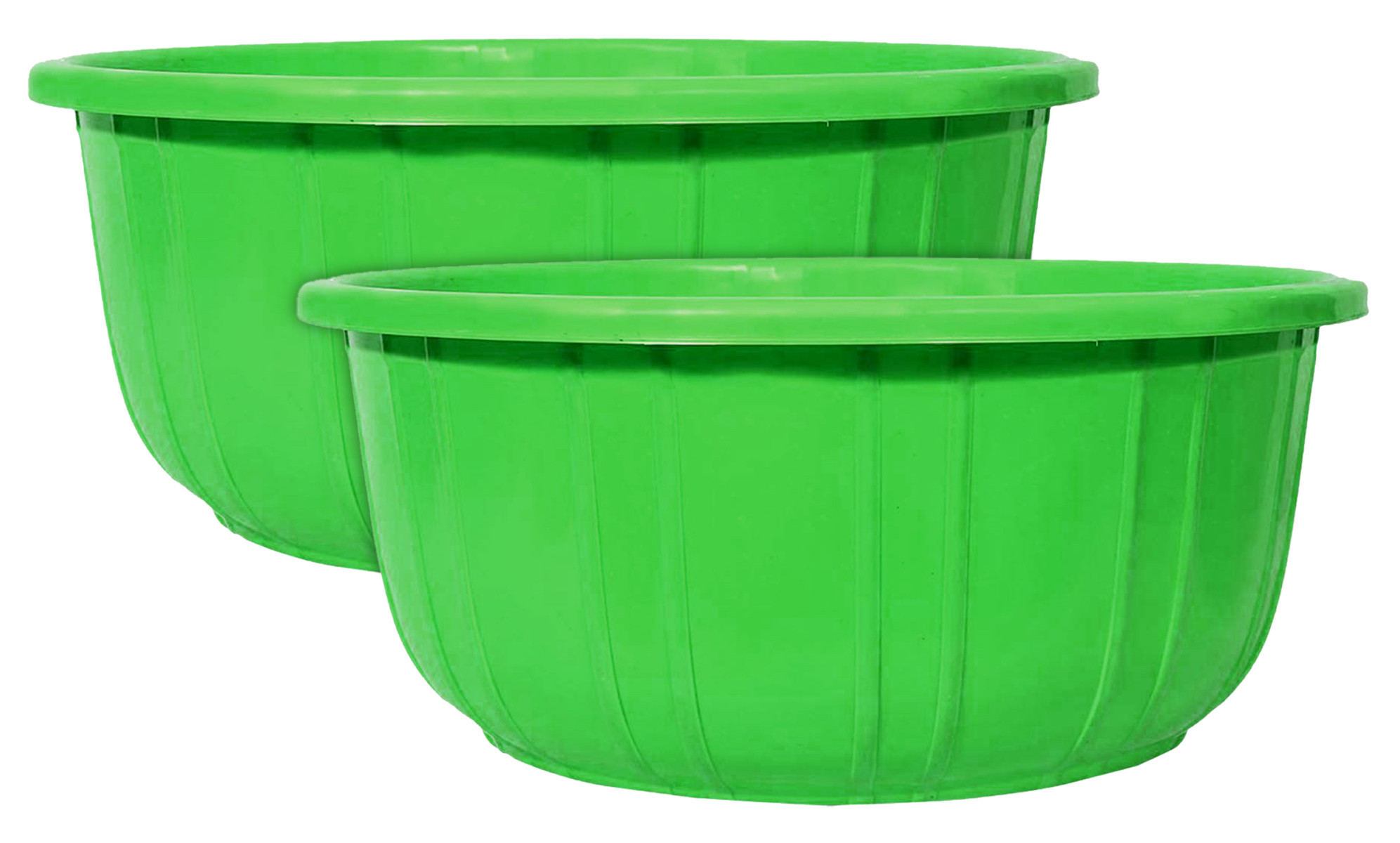 Kuber Industries 40 Lt. Multipurpose Unbreakable Plastic Tub |Bath Tub|Washing Tub (Green)