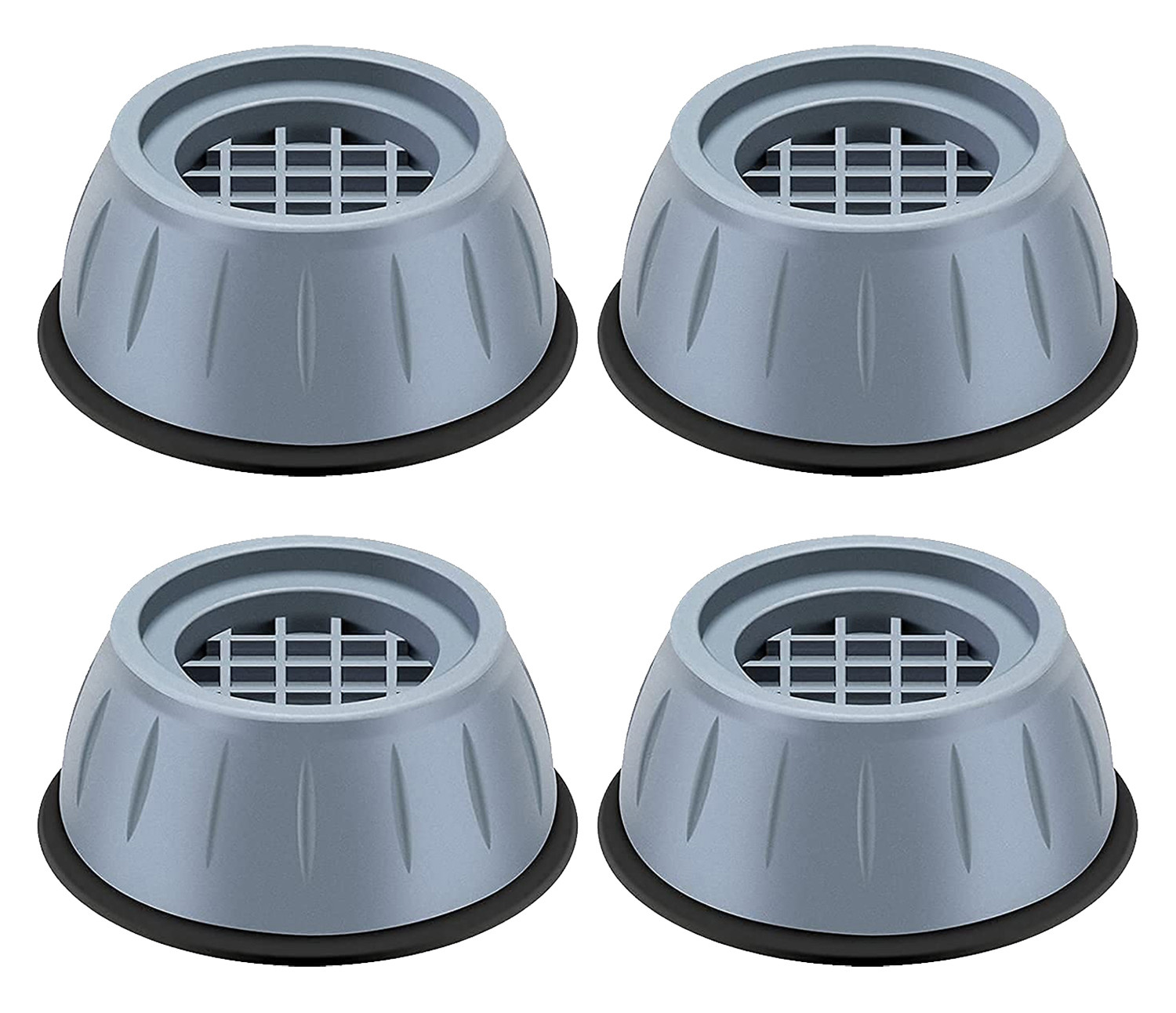 Kuber Industries Anti Vibration Pads for Washing Machine/Fridge/Home Furniture: (Grey)-45KM047