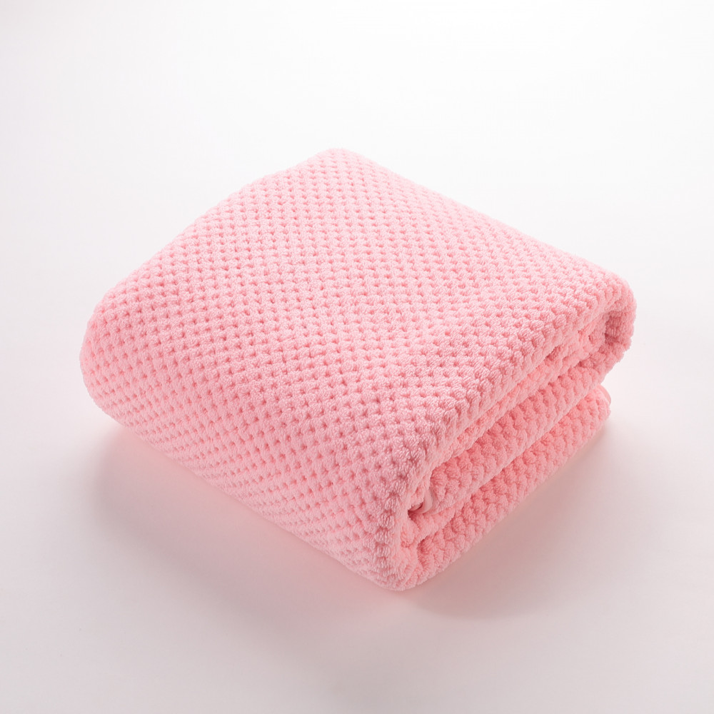 Kuber Industries Bath Towel For Men, Women|280 GSM|Extra Soft &amp; Fade Resistant|Polyester Towels For Bath|Bathing Towel, Bath Sheet (Pink)