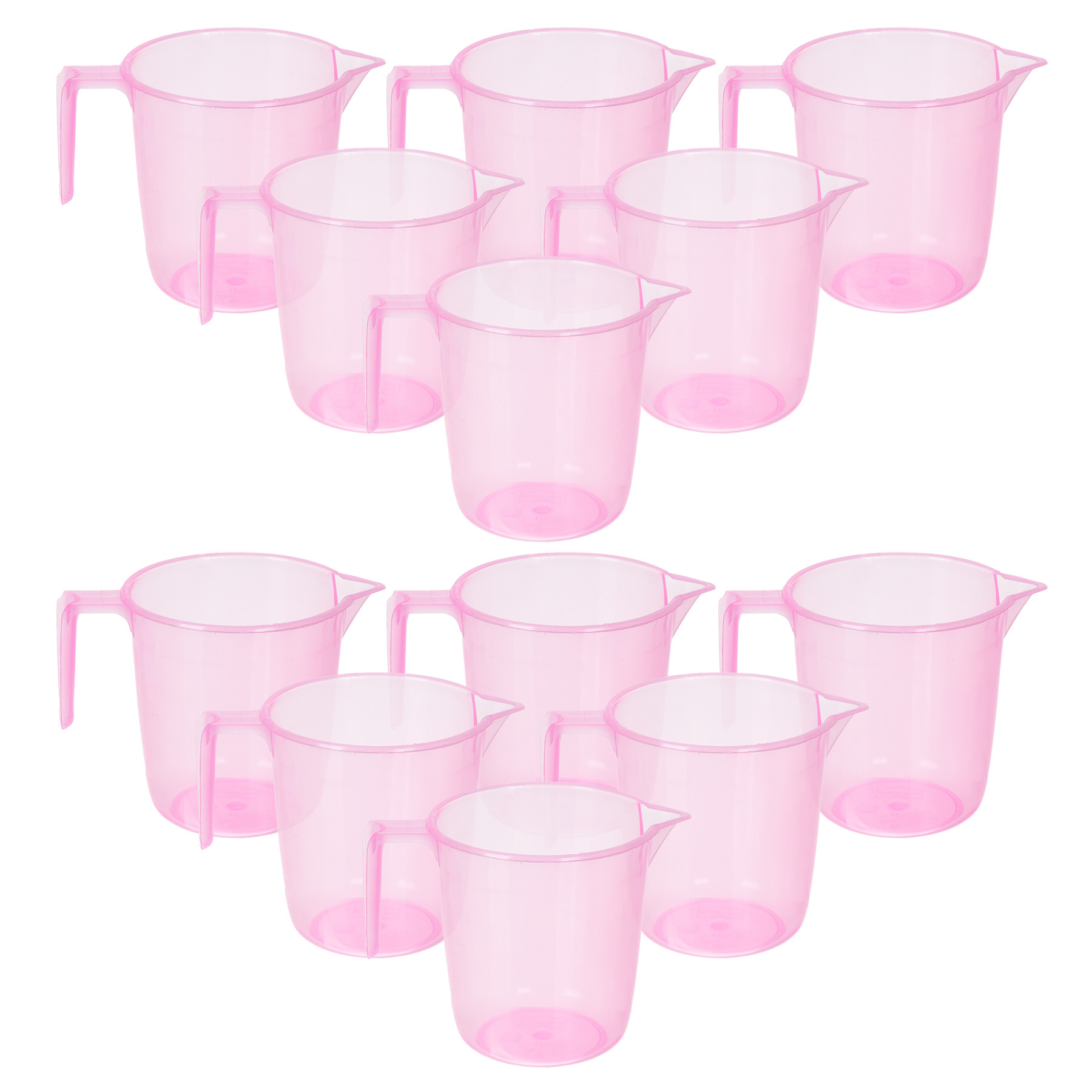 Kuber Industries Bathroom Mug | Multipurpose Bath Rinse Mug for Bathroom | Reusable Bath Mug | Wash Mug for Toilet | Mug for Washroom | 1100 ML | Transparent Pink