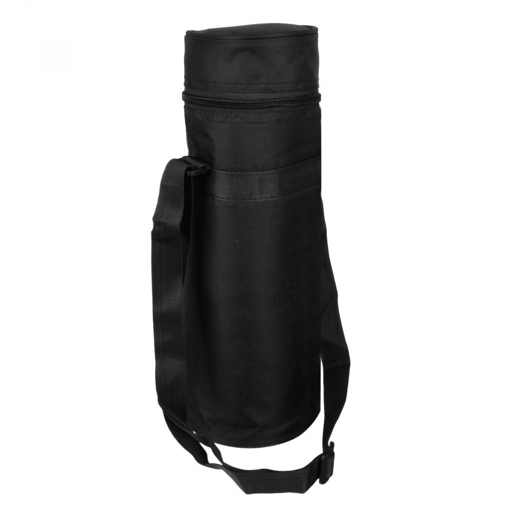 Kuber Industries Bottle Bag | Travel Water Bottle Bag | Bottle Protector Bag | Water Bottle Carrier Bag | Bottle Carry Bag | Adjustable Strap &amp; Zipper Closure | 1 LTR | Black