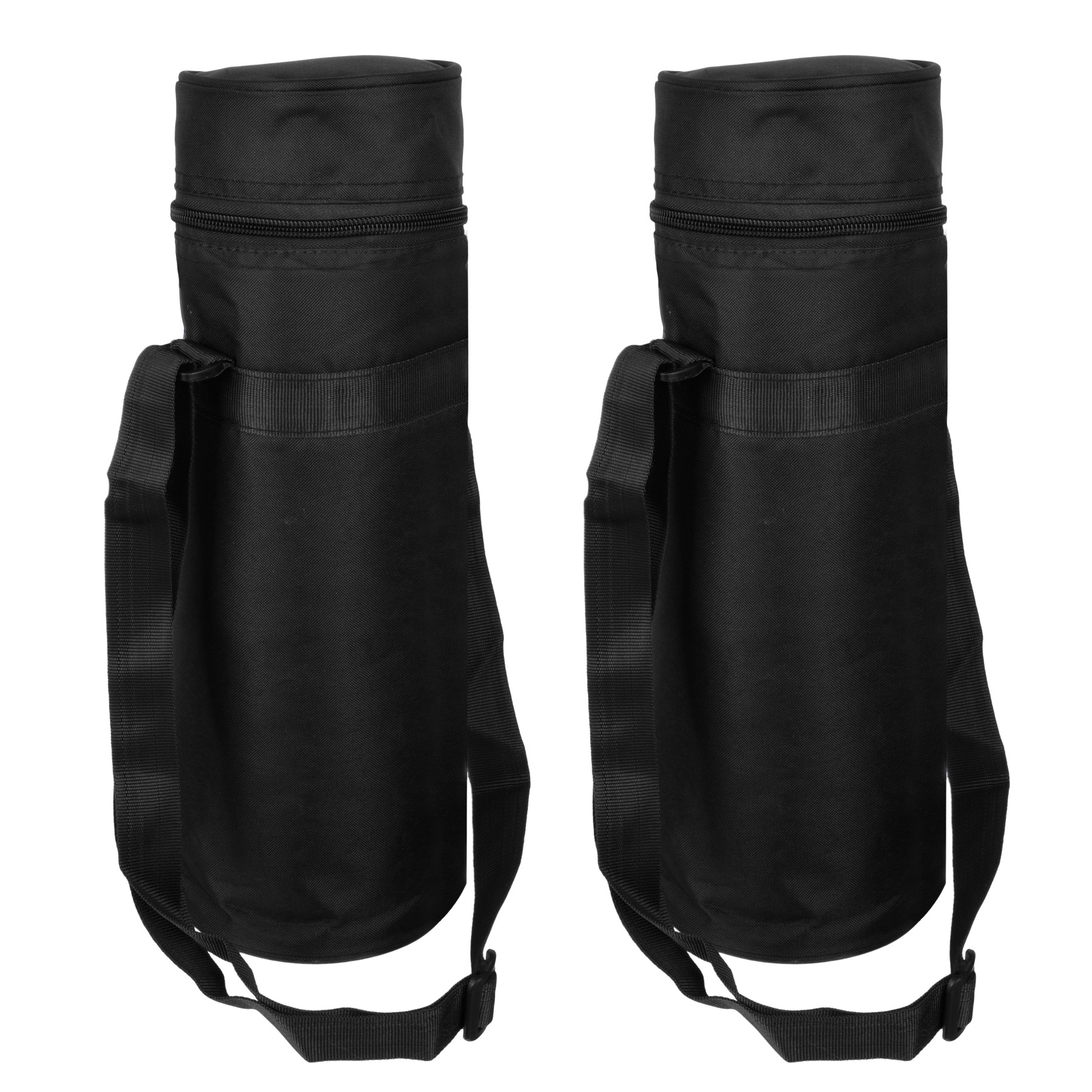 Kuber Industries Bottle Bag | Travel Water Bottle Bag | Bottle Protector Bag | Water Bottle Carrier Bag | Bottle Carry Bag | Adjustable Strap & Zipper Closure | 1 LTR | Black