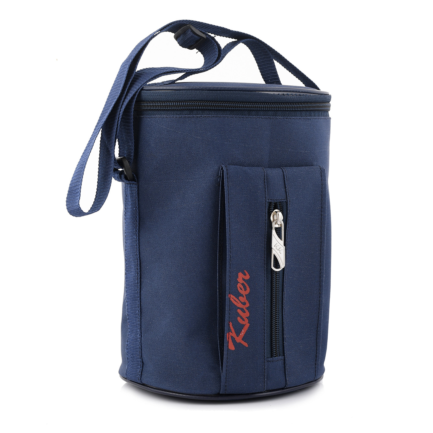 Kuber Industries Canvas Waterproof Lunch Carry Bag , Suitable For 3 Compartment (Blue) -CTKTC39121