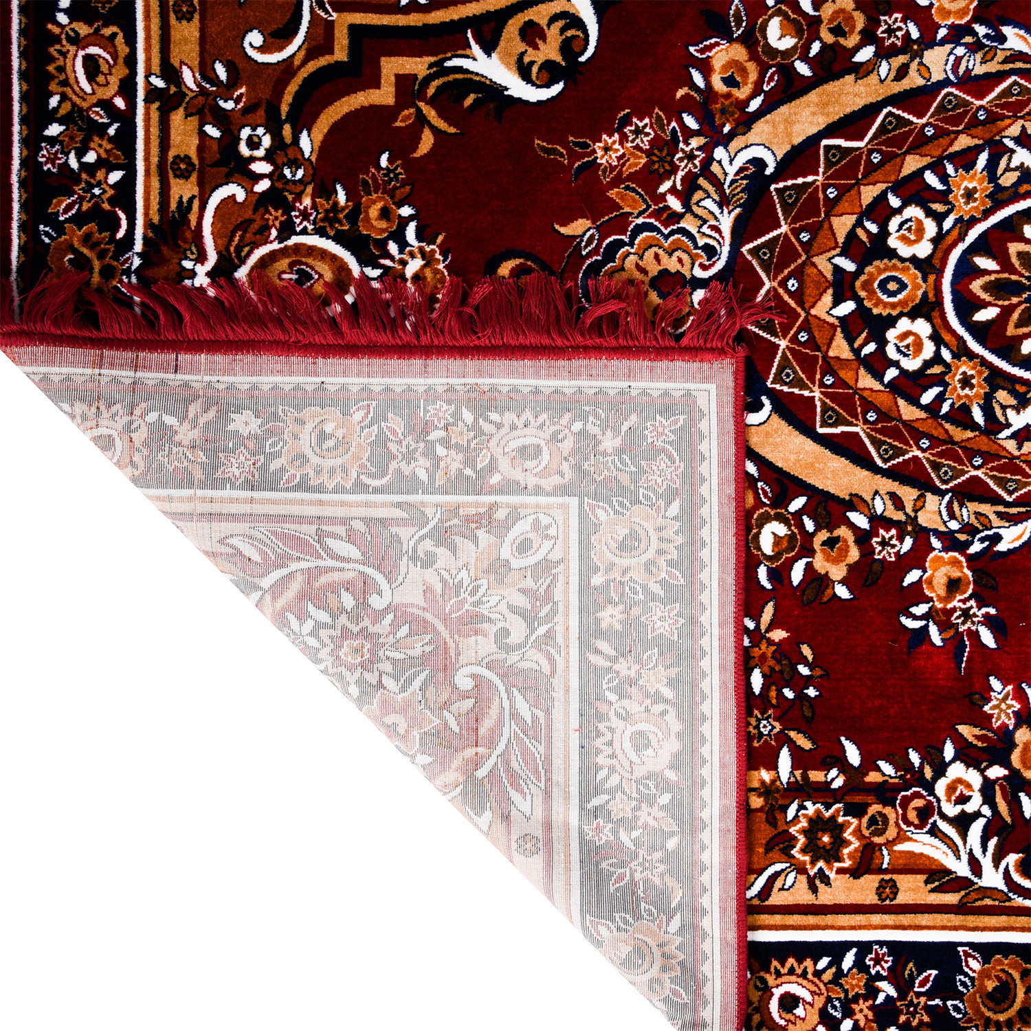 Kuber Industries Carpet | Velvet Floor Mat | Carpet for Hall | Carpet for Living Room | Carpet for Bedroom | Area Rug | Solid Prayer Mat |Heavy V.V Carpet | 3x5 Feet | Maroon