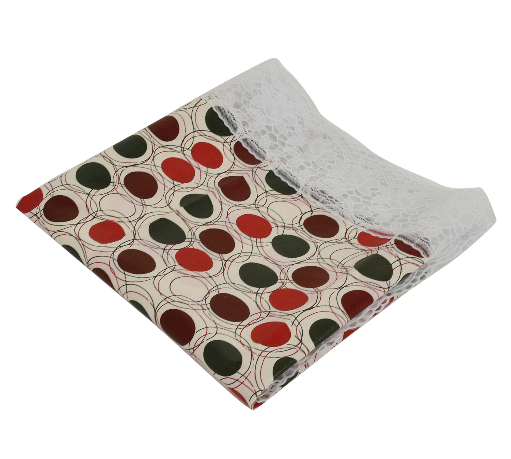Kuber Industries Circle Design PVC Table Runner For Farmhouse Dinner, Holiday Parties, Wedding, Events, Décor, 18
