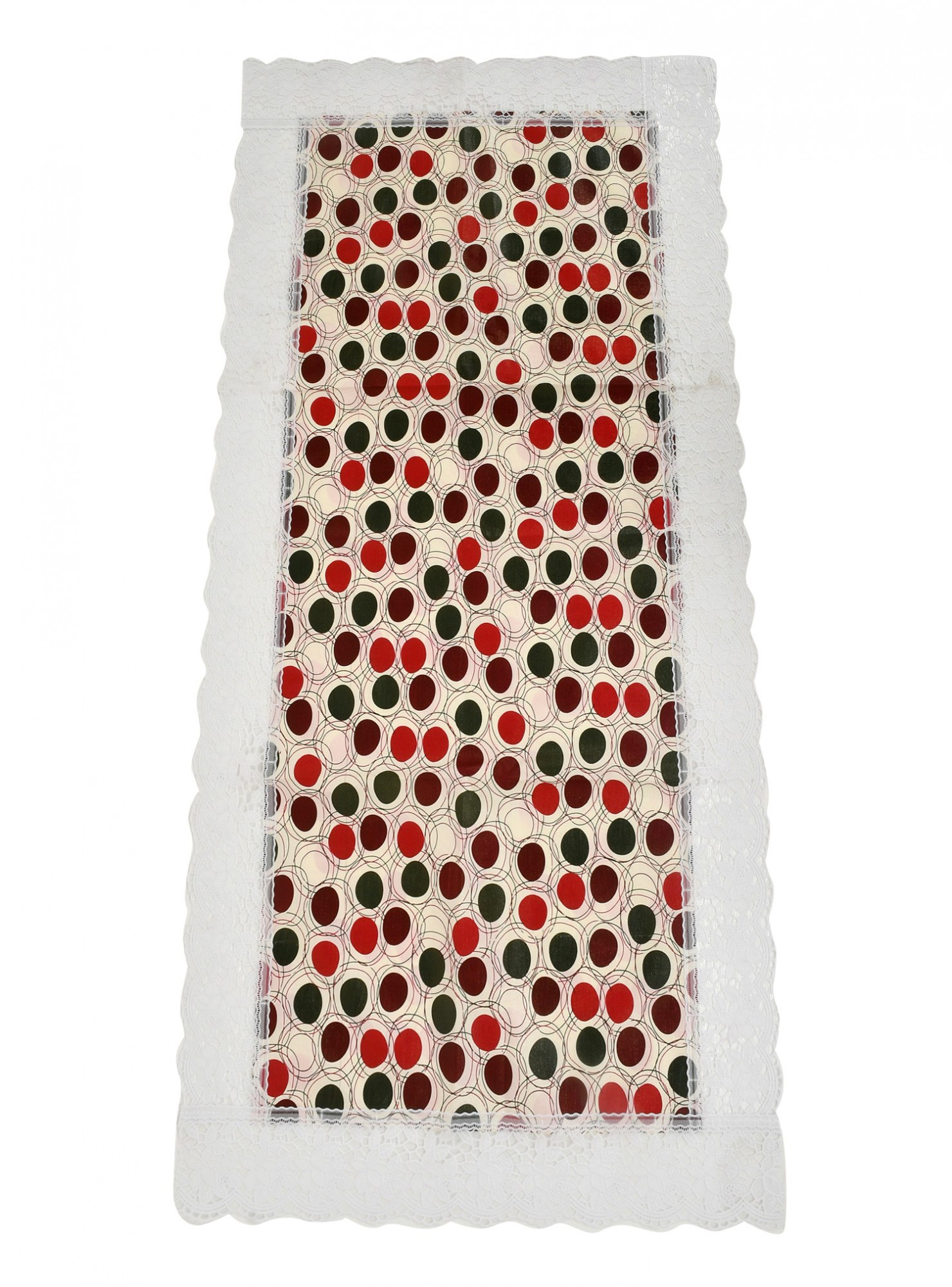 Kuber Industries Circle Design PVC Table Runner For Farmhouse Dinner, Holiday Parties, Wedding, Events, Décor, 18