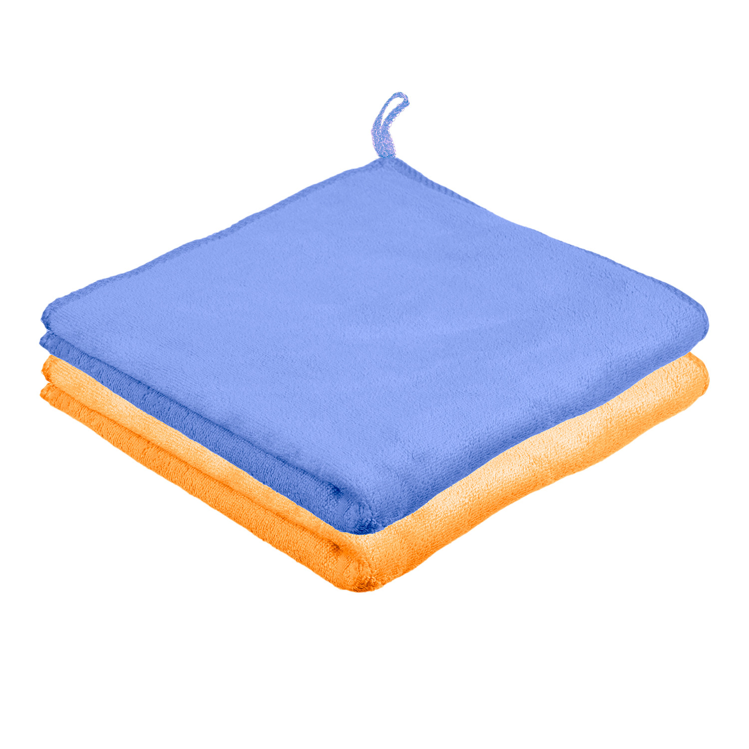 Kuber Industries Cleaning Towel | Reusable Cleaning Cloths for Kitchen | Duster Towel for Home Cleaning | 350 GSM Cleaning Cloth Towel with Hanging Loop | 40x40 | Pack of 2 | Multi