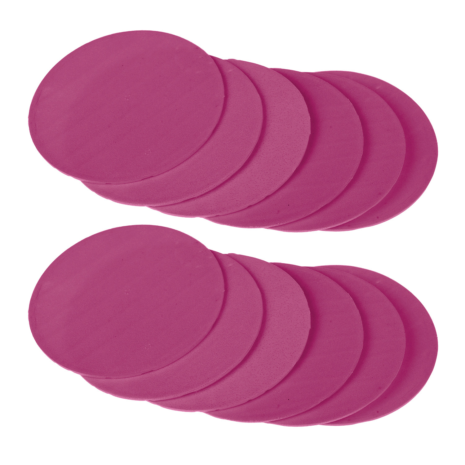Kuber Industries Coaster | Round Drink Coasters | Foam Tea Coasters for Kitchen | Coasters for Dining Table | Office Desk Coasters | Lining Round Coaster |Pink