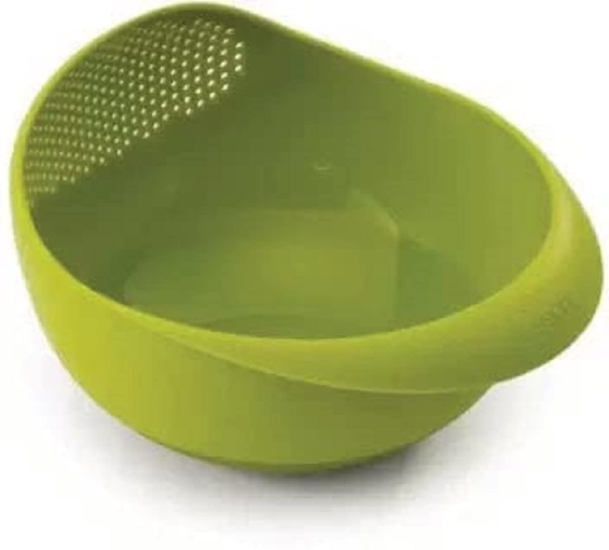 Kuber Industries Colander|Durable Plastic Unbreakable Strainer|BPA Free Washing Bowl for Rice, Pulses, Fruits, Vegetable, Noodles,Pasta Washing Bowl,(Green)