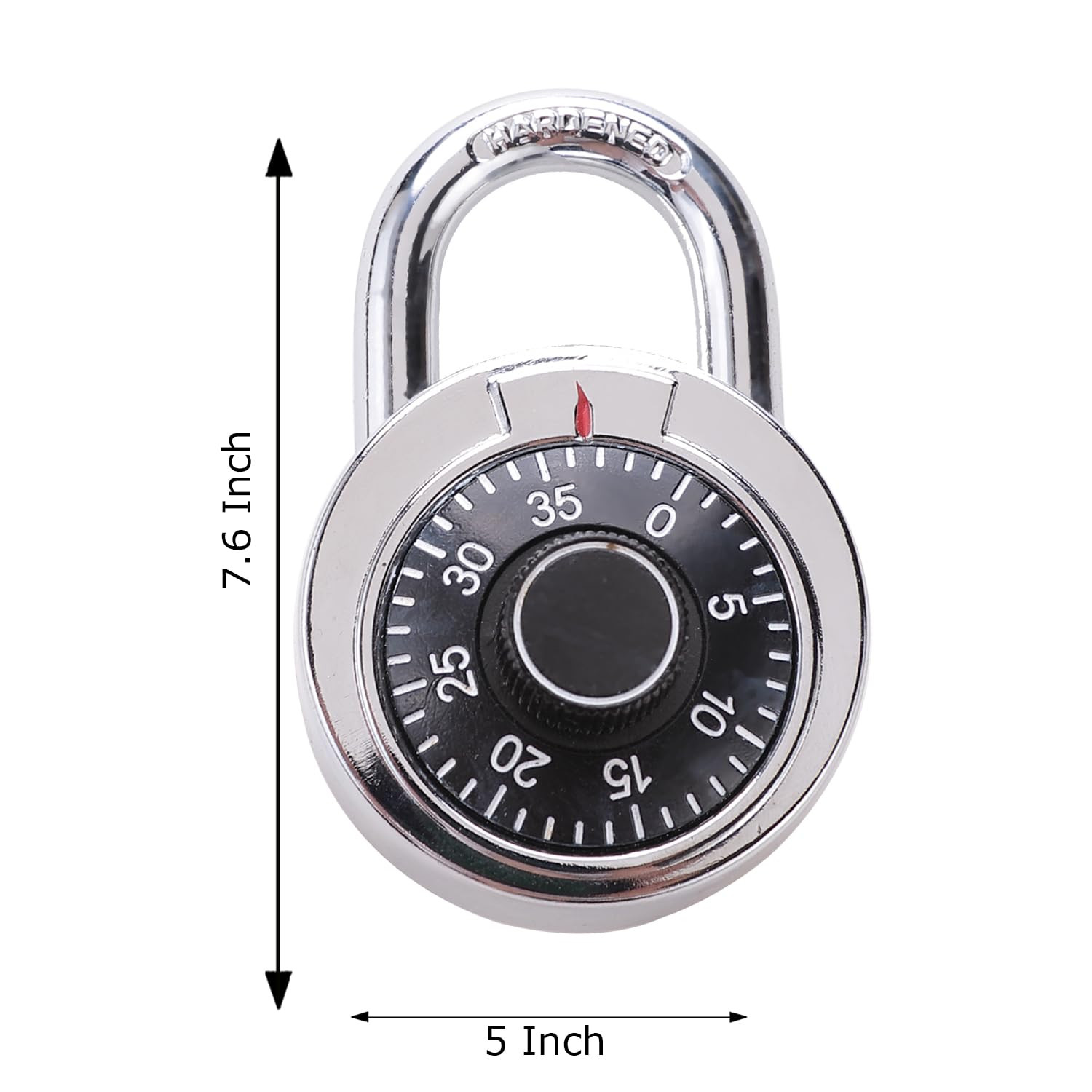 Kuber Industries Combination Padlock|Keyless Luggage Lock (Black)