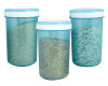 Kuber Industries Containers Set for Kitchen|BPA-Free Plastic 1500 ML Storage Containers Set With Spoon for Kitchen (Sky Blue)
