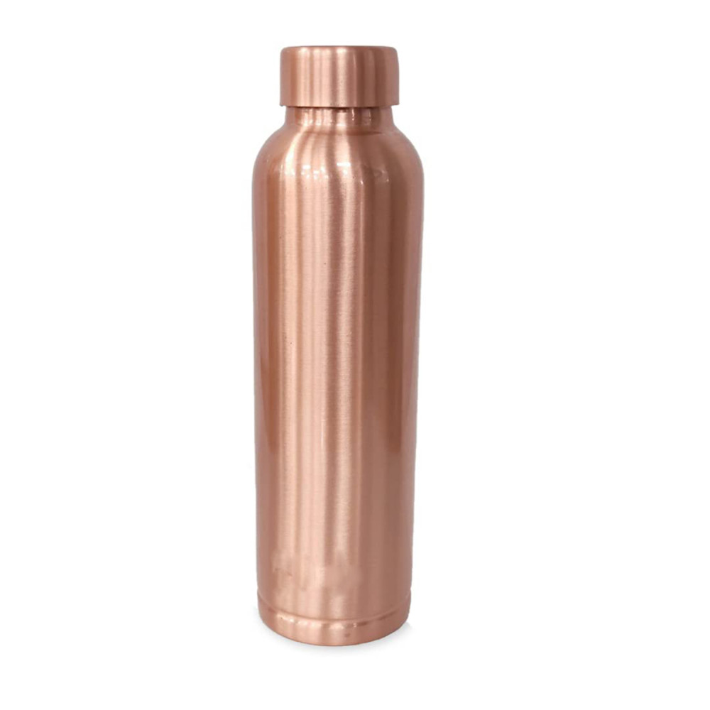Kuber Industries Copper Water Bottle 950 ml | 100% Pure Copper Water Bottle I Leak Proof, Rust Proof I Copper Bottle For Home, School &amp; Office (Pack of 1)
