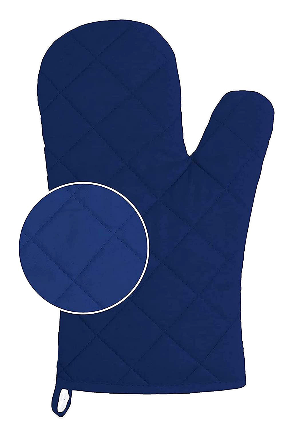 Kuber Industries Cotton Microwave Oven Gloves,(Blue)-HS43KUBMART26081