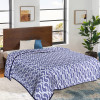Kuber Industries Cotton Soft Lightweight Carry Design Reversible Single Bed Dohar | Blanket | AC Quilt for Home &amp; Travel (Purple)