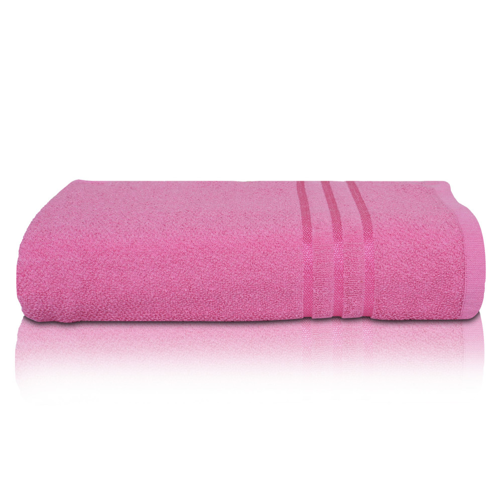 Kuber Industries Cotton Super Absorbent Bath Towel|Anti-Bacterial &amp; Quick Dry Towel for Bath,Beach,Yoga,Fluffy,(Pink,Large)