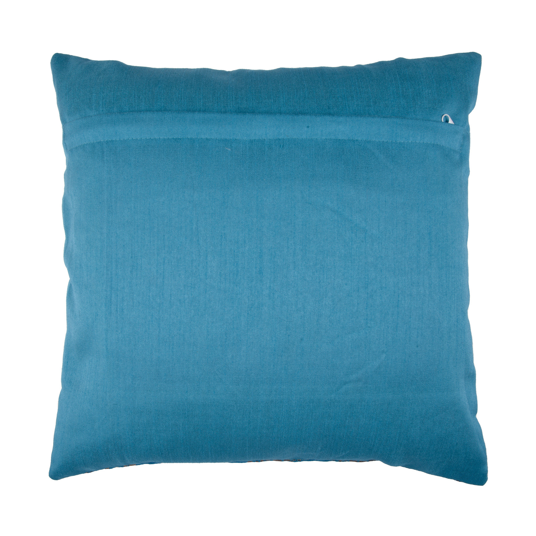 Kuber Industries Cushion Cover | Pillow Covers for Sofa | Throw Cushion Cover | Polyester Cushion Covers | Banarasi Gola Cushion Covers | Set of 5 | 16 Inch | Firozi