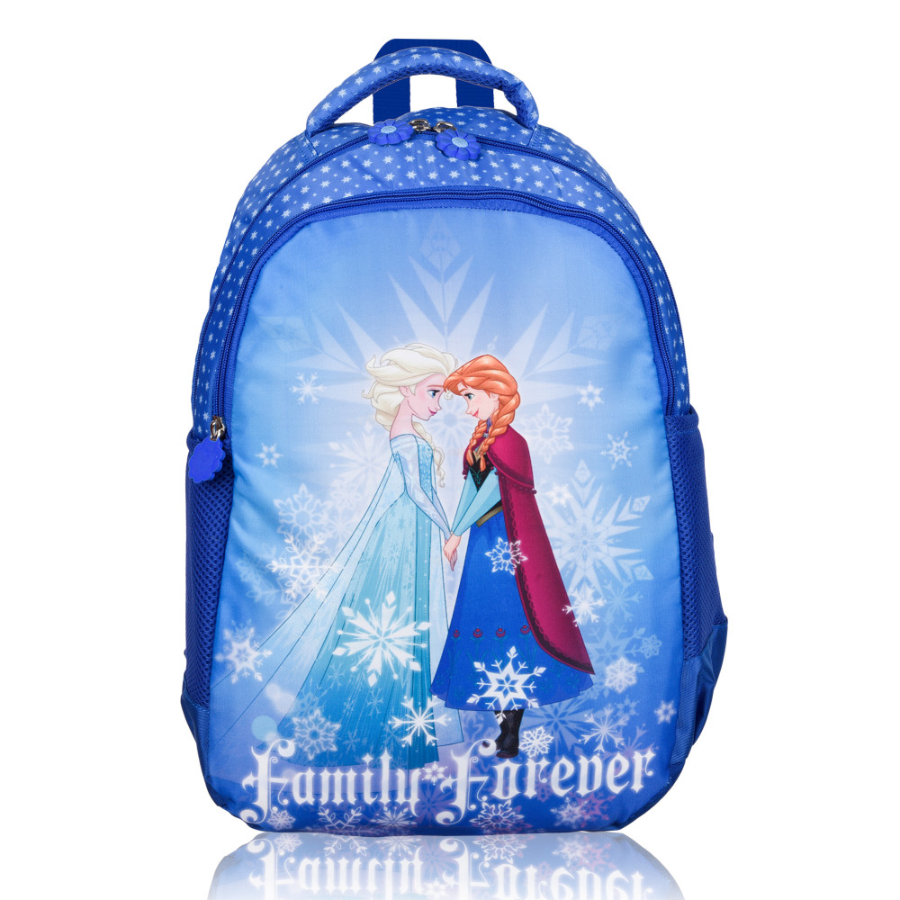 Kuber Industries Disney Frozen Family Forever Backpack | School Backpack for Kids | College Backpack | School Bag for Boys &amp; Girls | 3 Compartments School Bag | Spacious &amp; Multiple Pockets | Blue