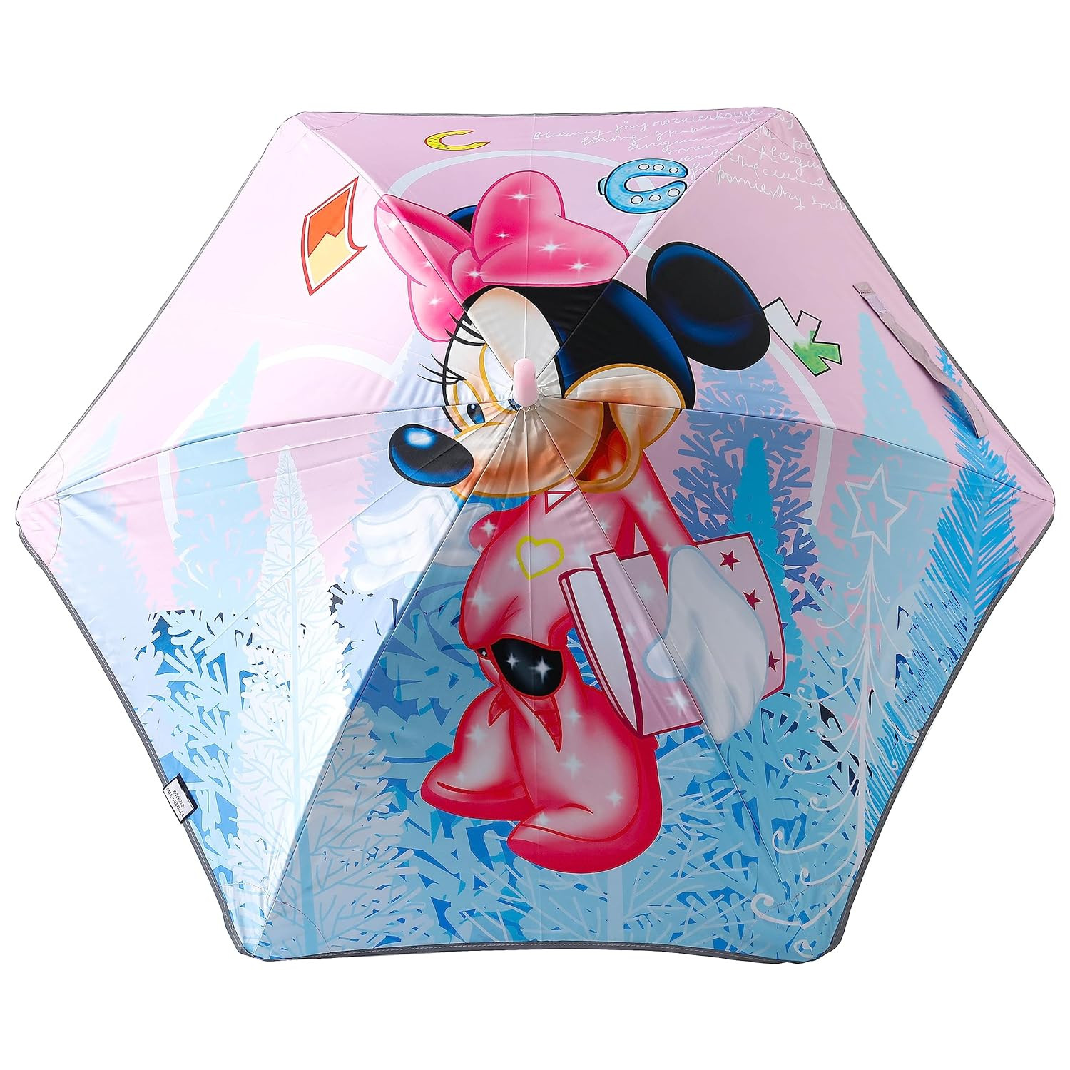 Kuber Industries Disney Mickey Mouse Print Umbrella For Kids|Automatic Umbrella For Rain (Multi)