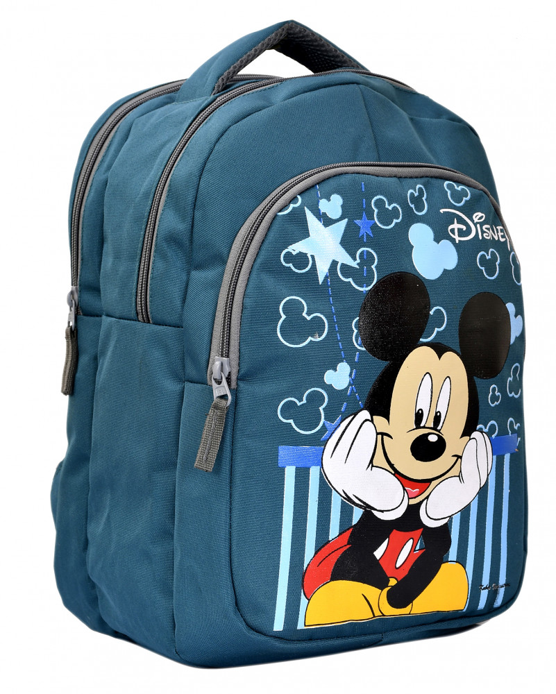 Kuber Industries Disney Mickey Mouse Printed Rexien Kids School Bag, Backpack, Bookbag For Girls &amp; Boys (Green)-HS_38_KUBMART21105