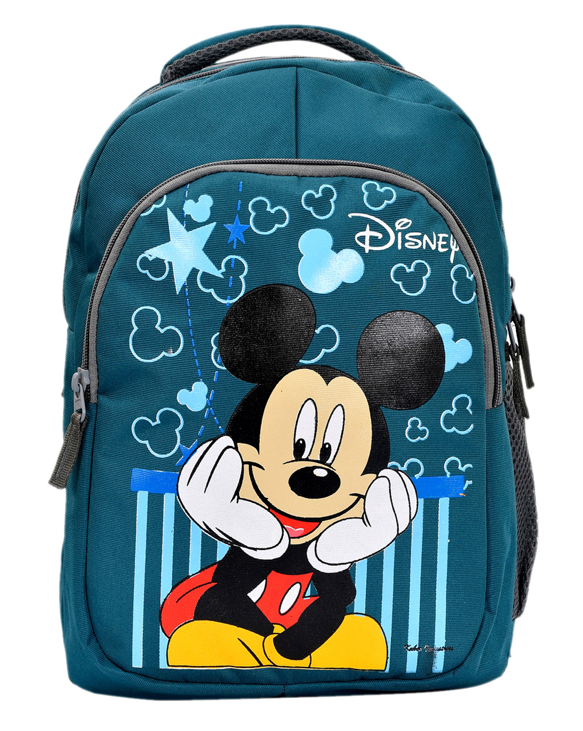 Kuber Industries Disney Mickey Mouse Printed Rexien Kids School Bag, Backpack, Bookbag For Girls & Boys (Green)-HS_38_KUBMART21105