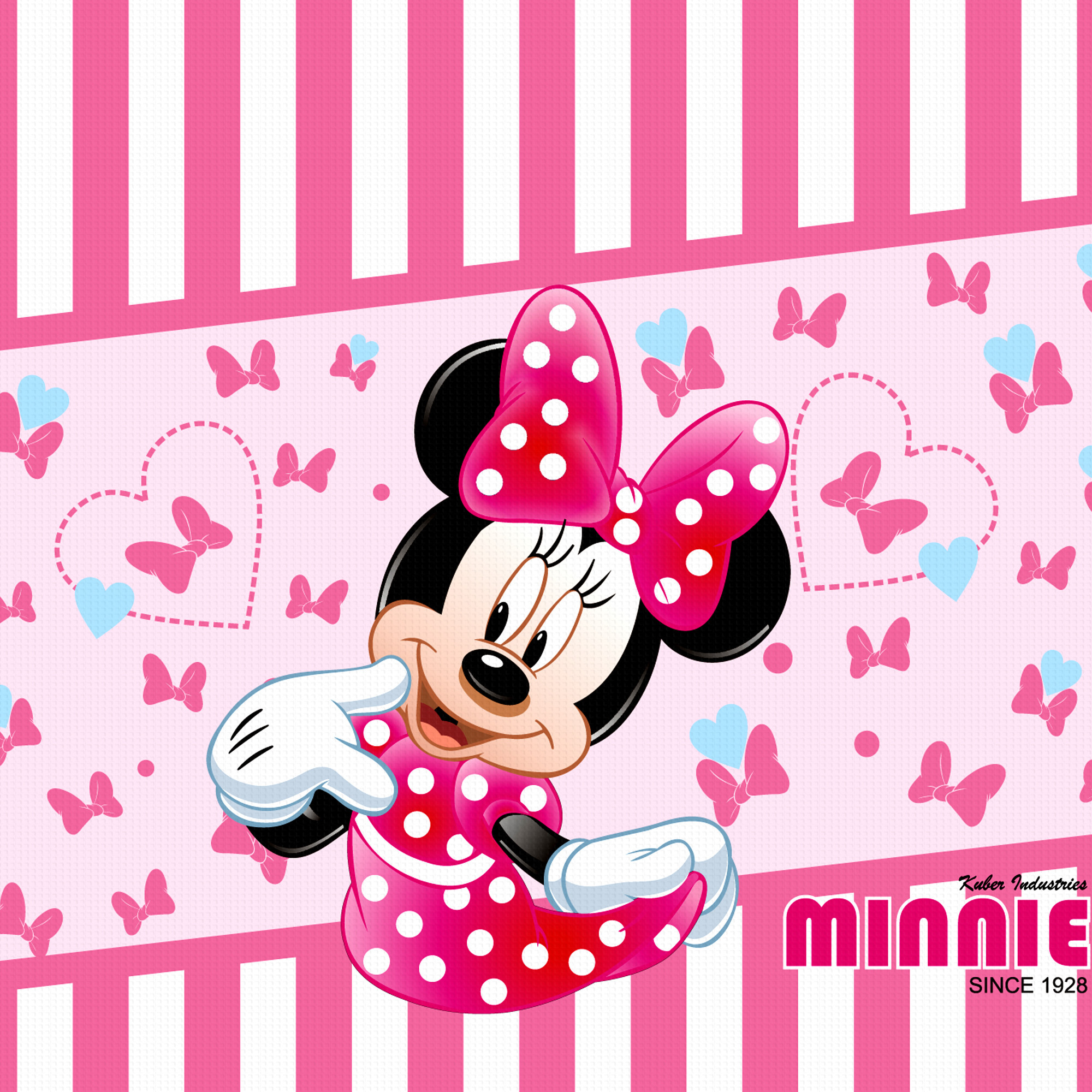 Kuber Industries Disney Minnie Print Non Woven Travel Shoe Cover, String Bag Organizer (Pink) -HS_35_KUBMART18003