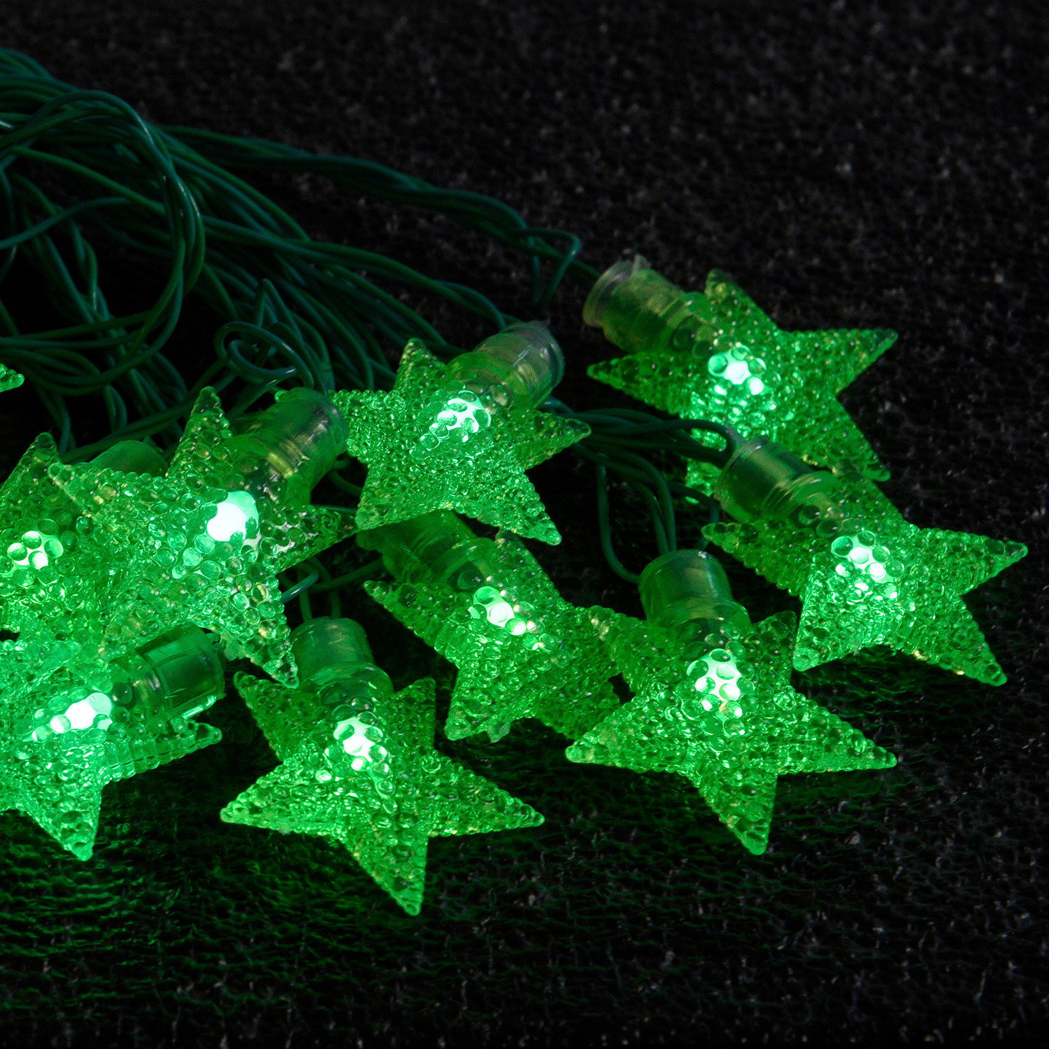 Kuber Industries Diwali Lights | 20 Stars Fairy Lights for Diwali | Christmas | Home Decoration | Indoor & outdoor | Diwali Lights for Decoration | Chota Star | Green