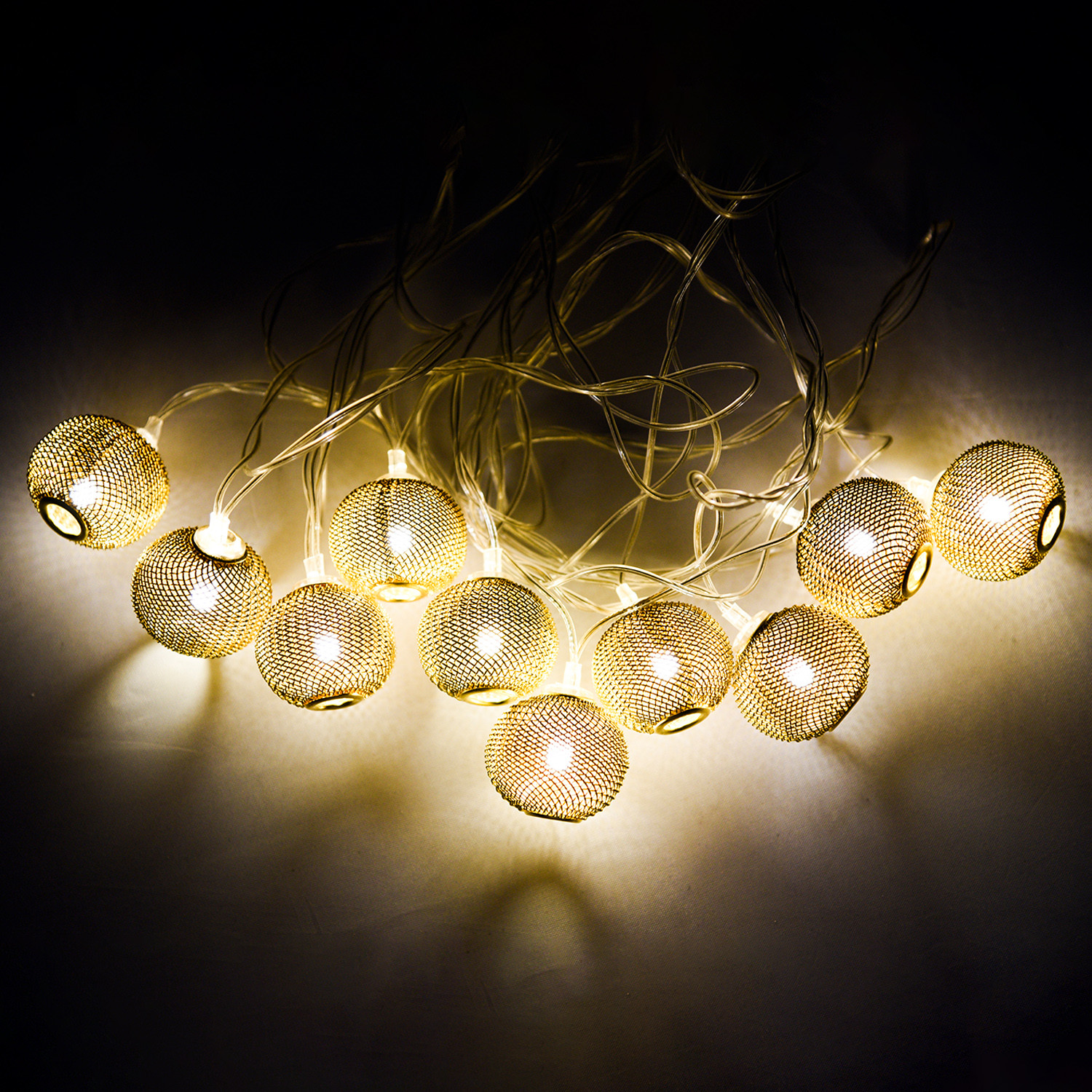 Kuber Industries Diwali Lights | Diwali String Light For Décor | Lights for Christmas | Lights for Navratri | Lights for Party | Lights for Indoor & Outdoor | Jali Larten String Lights | Golden