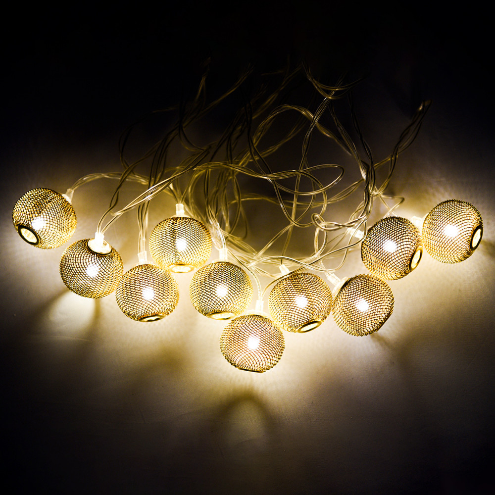 Kuber Industries Diwali Lights | Diwali String Light For Décor | Lights for Christmas | Lights for Navratri | Lights for Party | Lights for Indoor &amp; Outdoor | Jali Larten String Lights | Golden