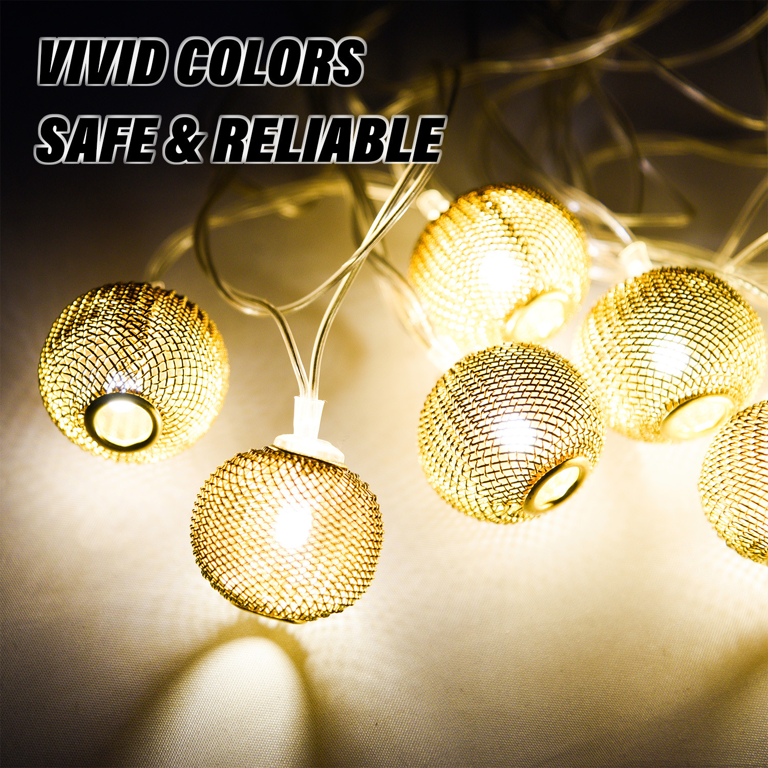 Kuber Industries Diwali Lights | Diwali String Light For Décor | Lights for Christmas | Lights for Navratri | Lights for Party | Lights for Indoor & Outdoor | Jali Larten String Lights | Golden