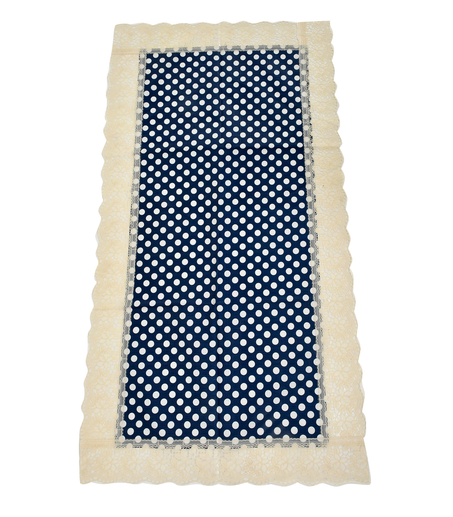 Kuber Industries Dot Printed PVC Table Runner For Farmhouse Dinner, Holiday Parties, Wedding, Events, Décor, 18