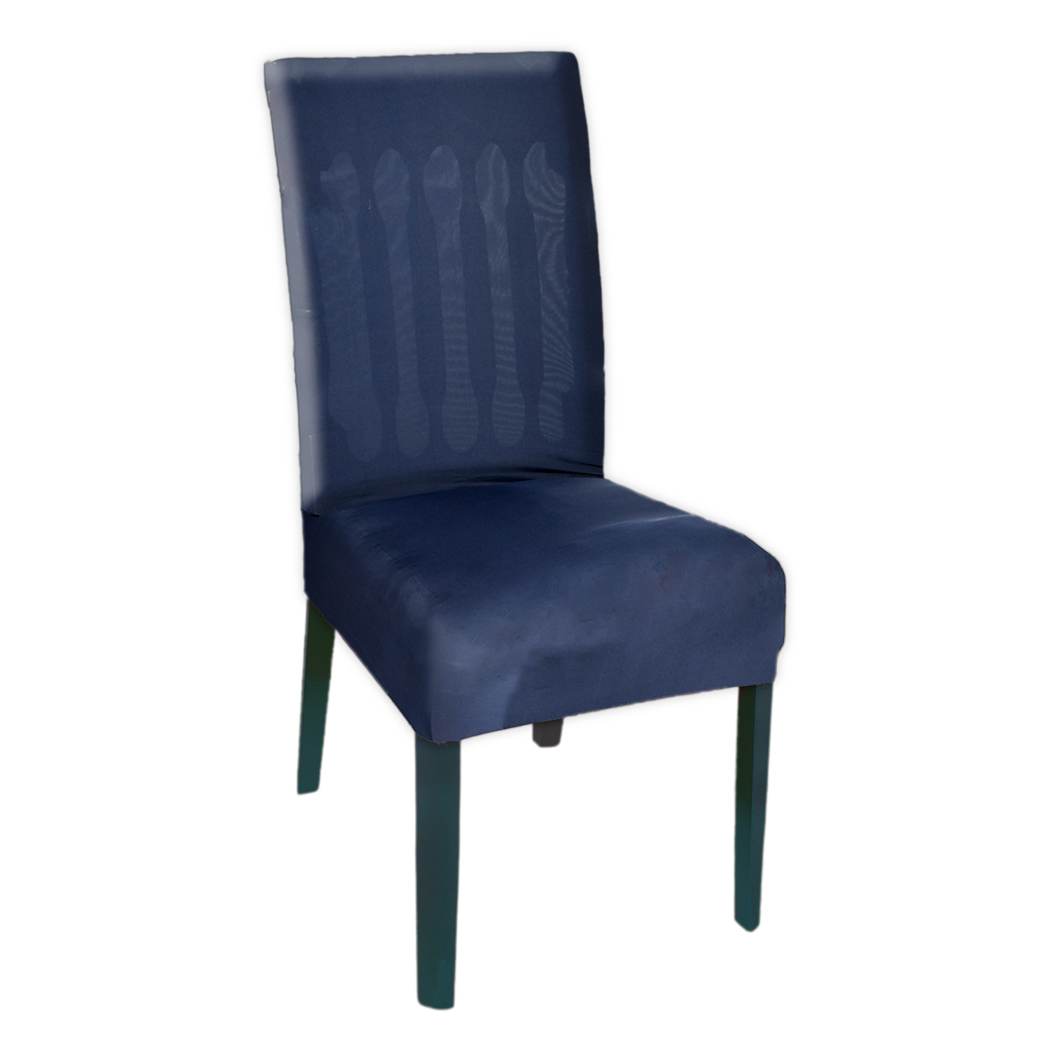Kuber Industries Elastic Stretchable Polyster Chair Cover For Home, Office, Hotels, Wedding Banquet (Blue)