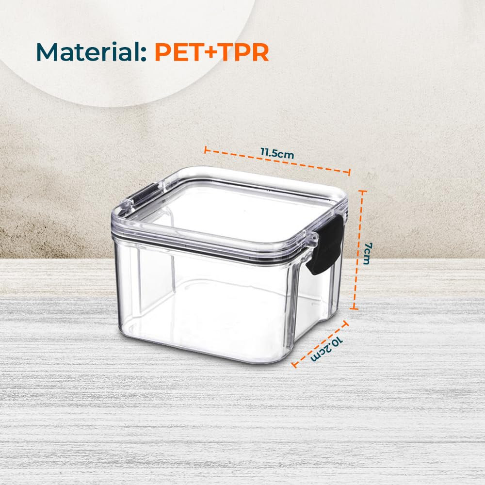 Kuber Industries Extra Small Refrigerator Storage Crisper/Fridge Container with Airtight Lid (Transparent)