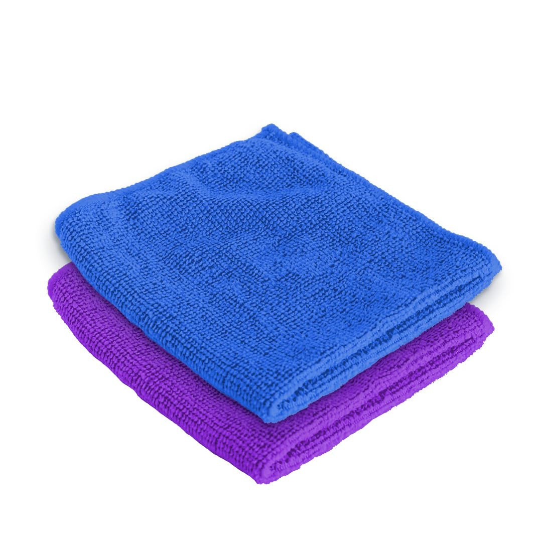 Kuber Industries Face Towel | Microfiber Hand Towel | Antibacterial Face Towel | Hair & Face Towel for Man | 400 GSM Towel | SHXS.. | SHXS40602 | Pack of 2 | Blue & Purple