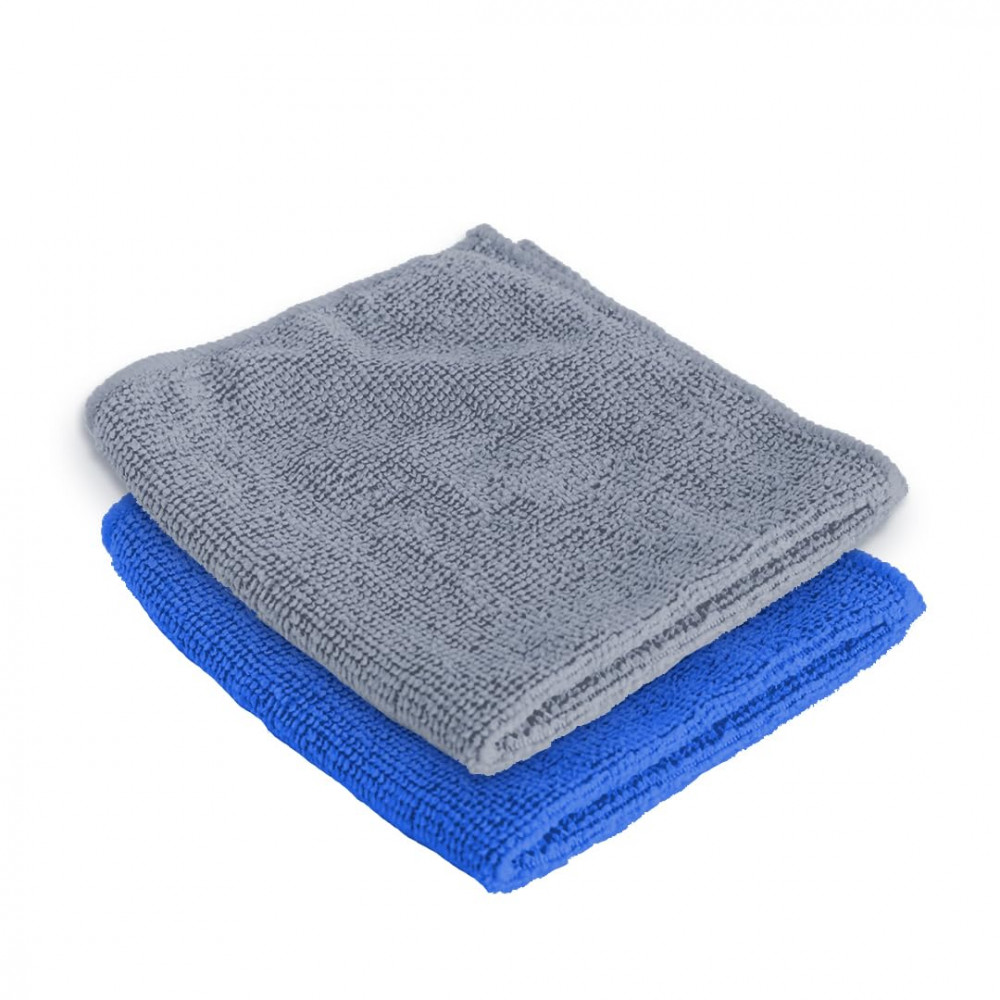 Kuber Industries Face Towel | Microfiber Hand Towel | Antibacterial Face Towel | Hair &amp; Face Towel for Man | 400 GSM Towel | SHXS40601 | SHXS..  | Pack of 2 | Gray &amp; Blue