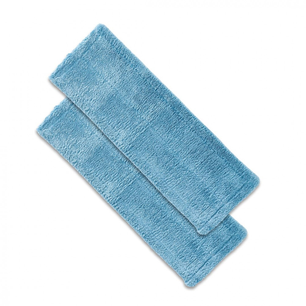 Kuber Industries Flat Mop Refill Pad | Microfiber Wet and Dry Mop Refiller Pad | Flat Mop Heads | Super-Absorbent | Compatible for All Types of Floors | SHPTNTSHR2 | Pack of 2 | Blue