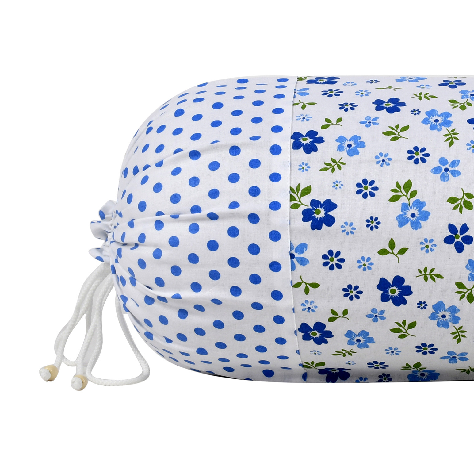 Kuber Industries Flower Printed Cotton Bolster Cover-16