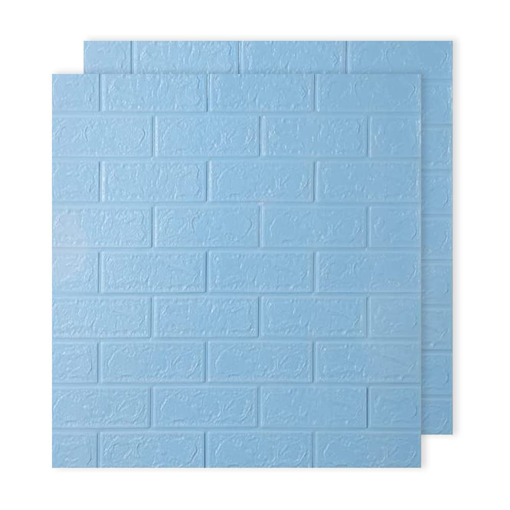 Kuber Industries Foam Brick Pattern 3D Wallpaper for Walls | Soft PE Foam| Easy to Peel, Stick &amp; Remove DIY Wallpaper | Suitable on All Walls | Pack of 2 Sheets, 70 cm X 77 cm