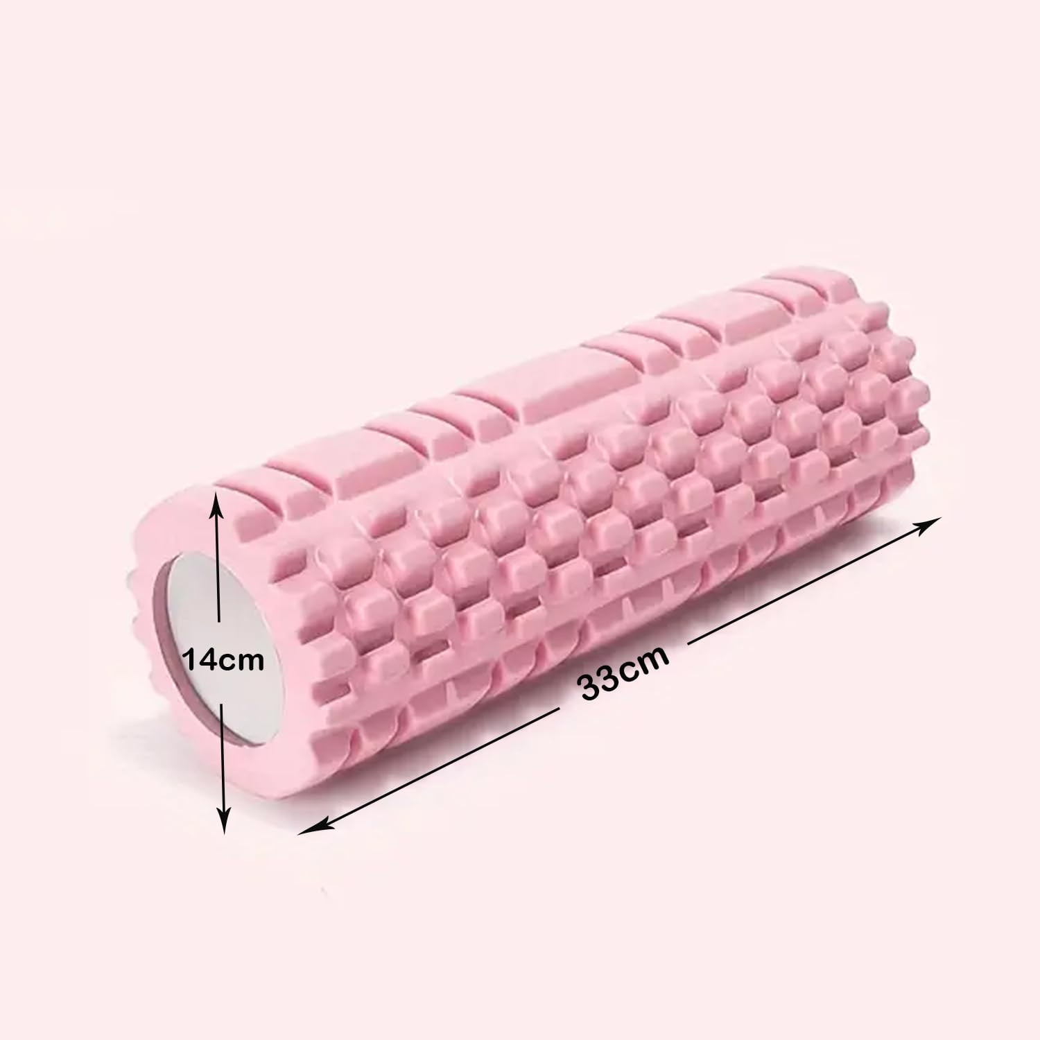 Kuber Industries Foam Roller For Exercise, Back Pain, Knee Pain (Pink)