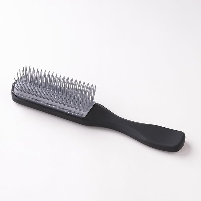 Kuber Industries Hair Brush | Bristles Brush | Hair Brush with Paddle | Brush for Curly wavy Hairs | Suitable For All Hair Types | Hair Brush Styling Hair | C19BLK | Black