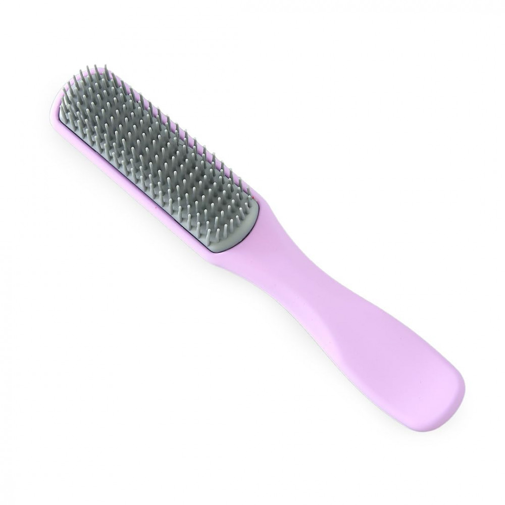 Kuber Industries Hair Brush | Flexible Bristles Brush | Hair Brush with Paddle | Straightens &amp; Detangles Hair Brush | Suitable For All Hair Types | C19-PRUP-S | Small | Purple