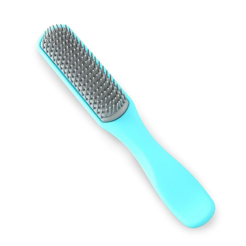 Kuber Industries Hair Brush | Flexible Bristles Brush | Hair Brush with Paddle | Straightens &amp; Detangles Hair Brush | Suitable For All Hair Types | C19-BLE-S | Small | Blue