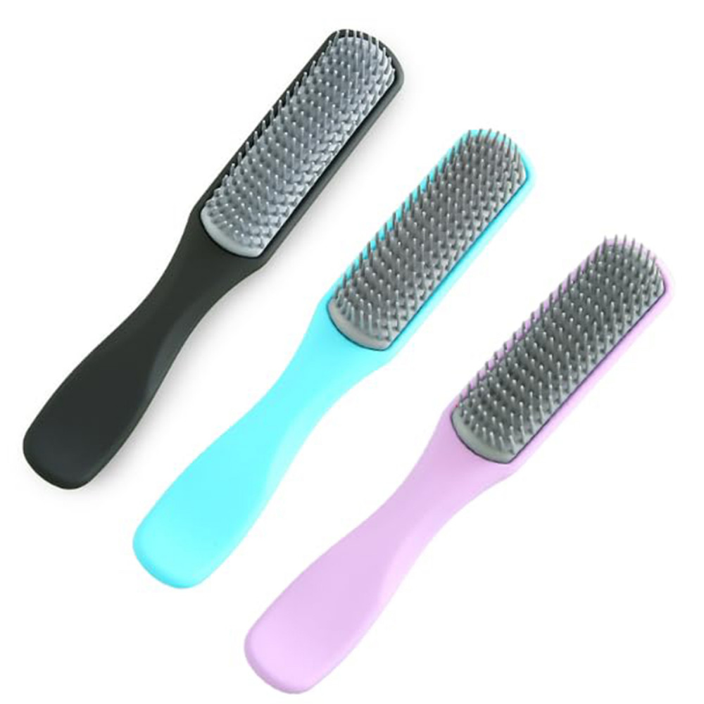 Kuber Industries Hair Brush | Flexible Bristles Brush | Hair Brush with Paddle | Straightens &amp; Detangles Hair Brush | Suitable For All Hair Types | Hair Brush Styling Hair | Small | Set of 3 | Multi