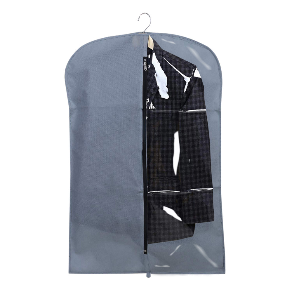 Kuber Industries Half Transparent Non Woven Men&#039;s Coat Blazer Suit Cover (Grey)  -CTKTC41317