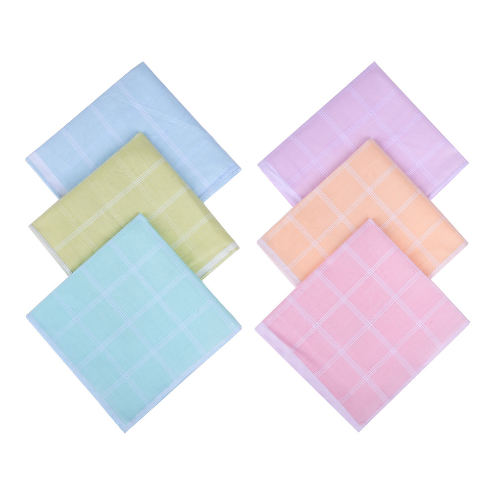 Kuber Industries Handkerchief | Cotton Handkerchief for women | Women’s Vintage Hanky | Women&#039;s Handkerchiefs | Ladies Rumal Hankies | Light Check |Multi