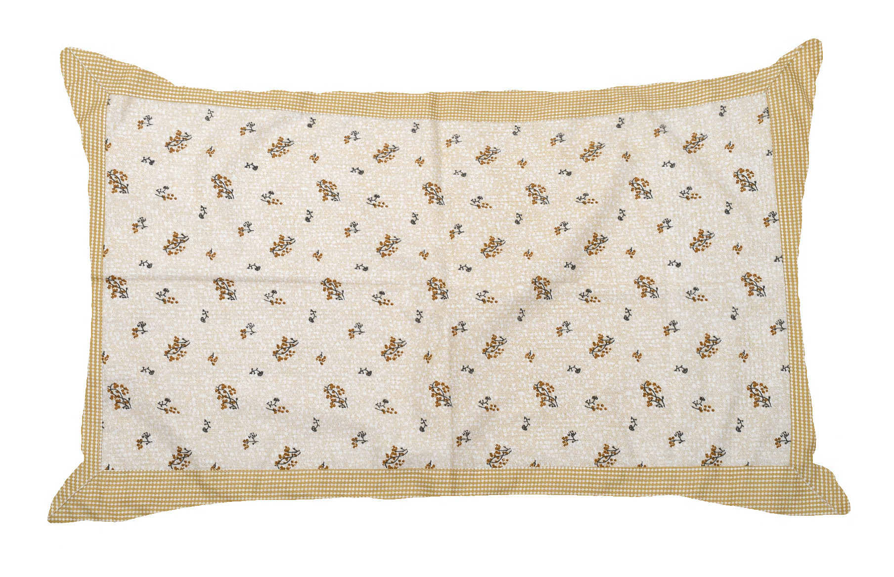 Kuber Industries Leaf Design Premium Cotton Pillow Covers, 18 x 28 inch,(Cream)