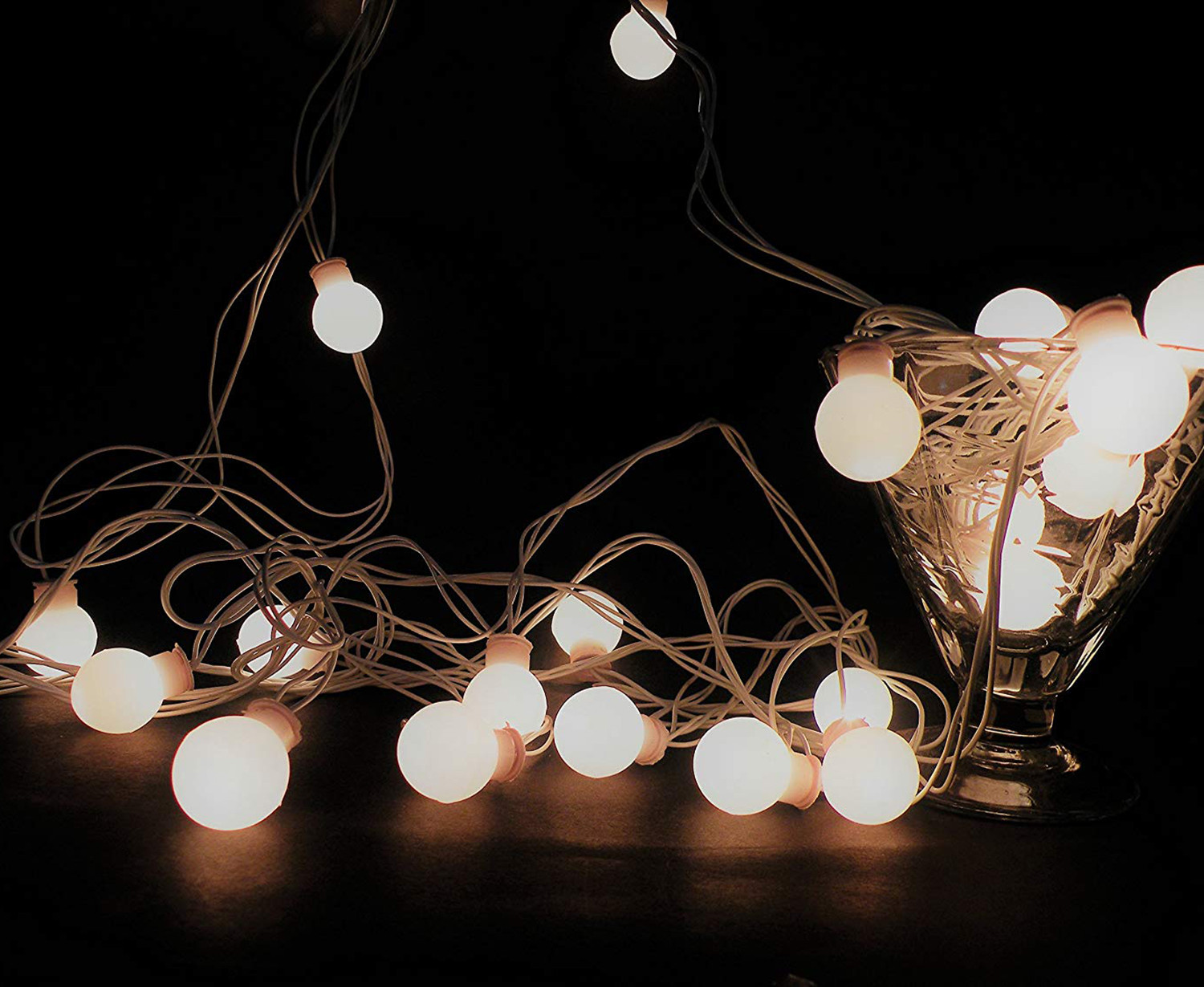 Kuber Industries LED String Light | 20 Ball LED String Lights | Light for Christmas | Light for Weddings | Ball Light | Lights for Home Decoration | White